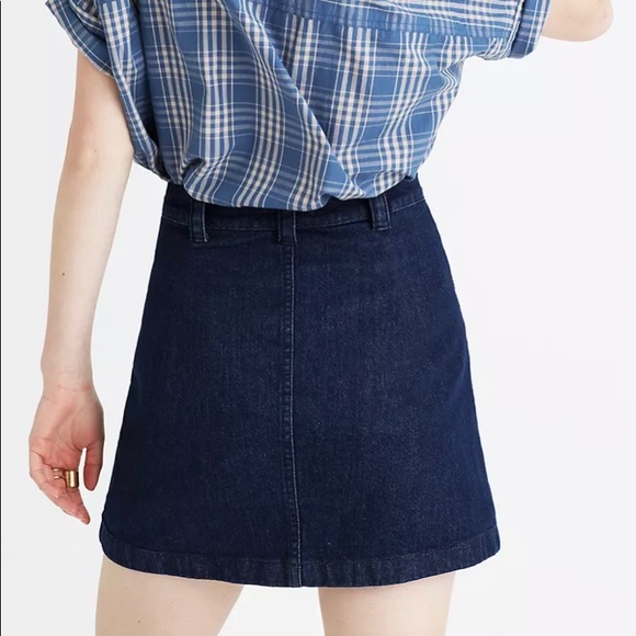 Madewell Denim Zip Mini Skirt - Picture 3 of 7